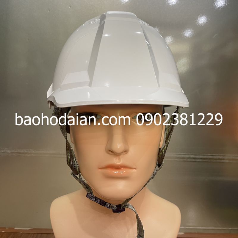 Nón Bảo Hộ Cao Cấp Màu Trắng Mặt Vuông COV VINAH-E005