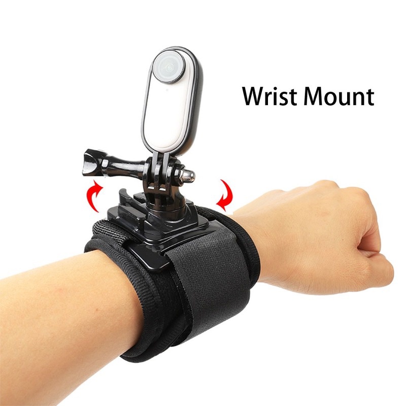 Bộ Phụ Kiện Dây Đai Đeo Cổ Tay + Giá Đỡ 2 Đầu + Ba Lô + Giá Đỡ Cho insta360 go