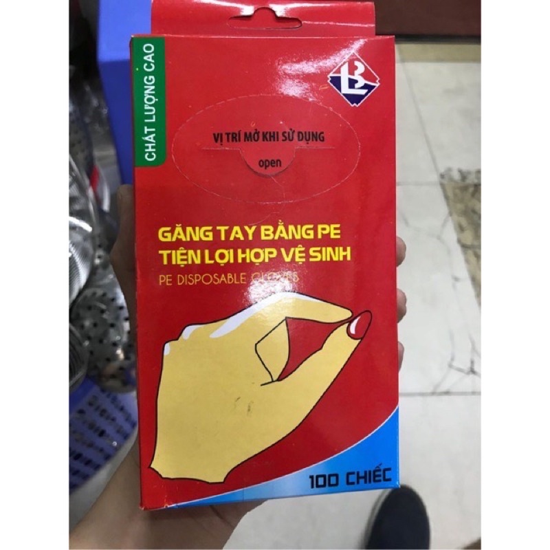 Hộp 100 chiếc gang tay dùng 1 lần dai bền