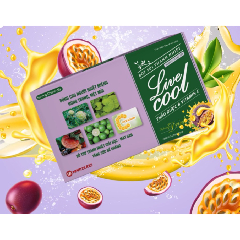 [Chính hãng]  Bột sủi thanh nhiệt Livecool - Thanh nhiệt, mát gan, giải độc, (livercool, live cool, liver cool)