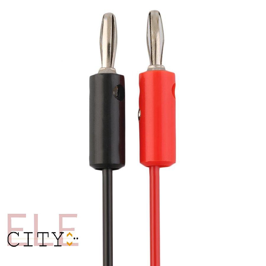 Cáp đầu dò phích cắm chuối 1M 4mm tới kẹp cá sấu cho vạn năng kế
