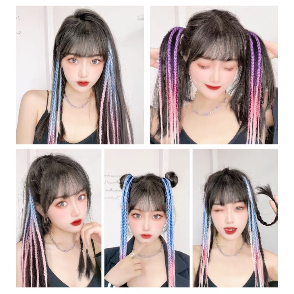 Kẹp Bím Tóc Giả Ombre Hot Trends Đẹp Mới Nhất