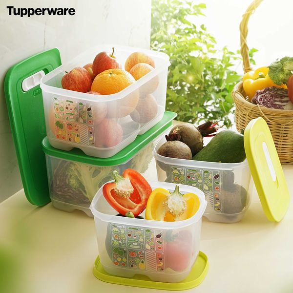 Bộ Trữ Mát Ventsmart Có Nút Hô Hấp 4 hộp Tupperware - Mới