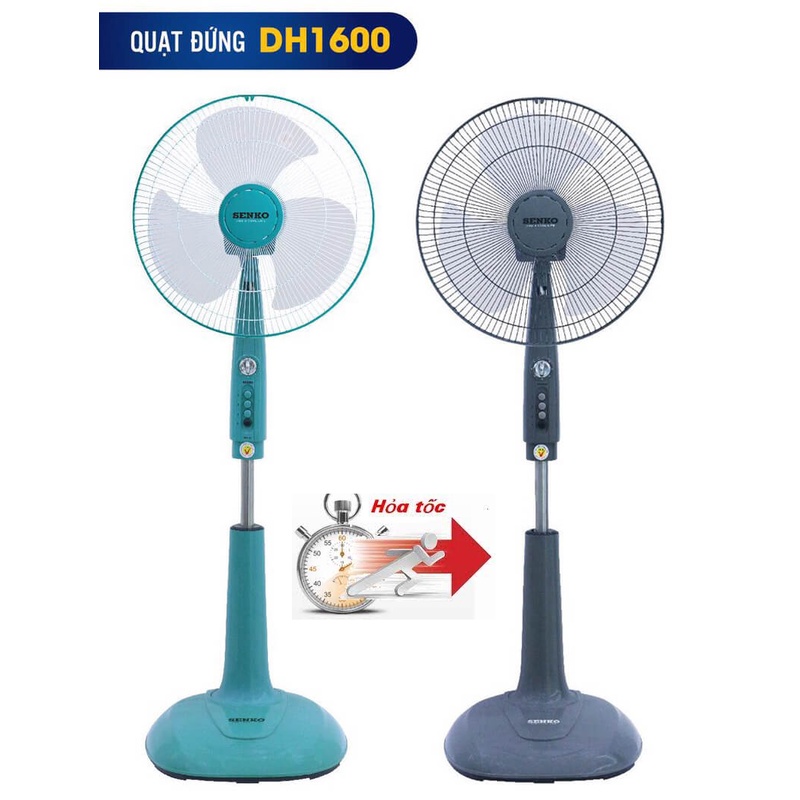 ( CHỈ GIAO HÀNG HỎA TỐC TẠI SÀI GÒN) Quạt đứng Senko DH1600 BẢO HÀNH 2 NĂM