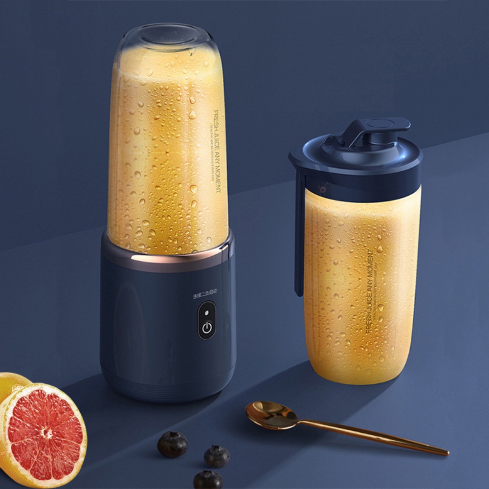 Máy Xay Sinh Tố, Xay Hoa Quả Cầm Tay JUCING CUP Pin Sạc USB Đa Năng, Xay Được Đá 330ml