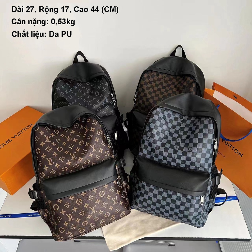 Balo da nam nữ đi học RIKY cặp đi học nam nữ đẹp phong cách thời trang unisex