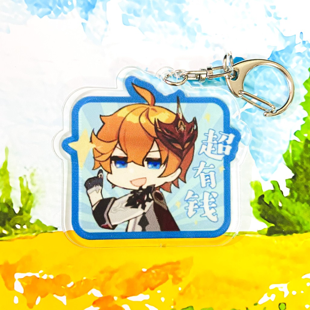 ( Mica trong acrylic ) Móc khóa GENSHIN IMPACT ver CHIÊU THỨC CHIBI anime chibi game xinh xắn