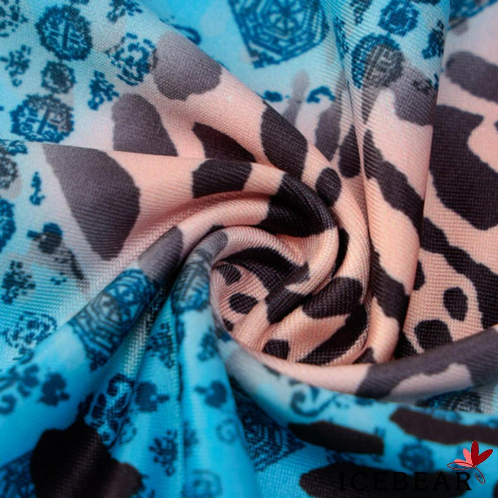 Đầm ôm dáng lệch một bên thiết kế nhún bèo in hoạt tiết thời trang