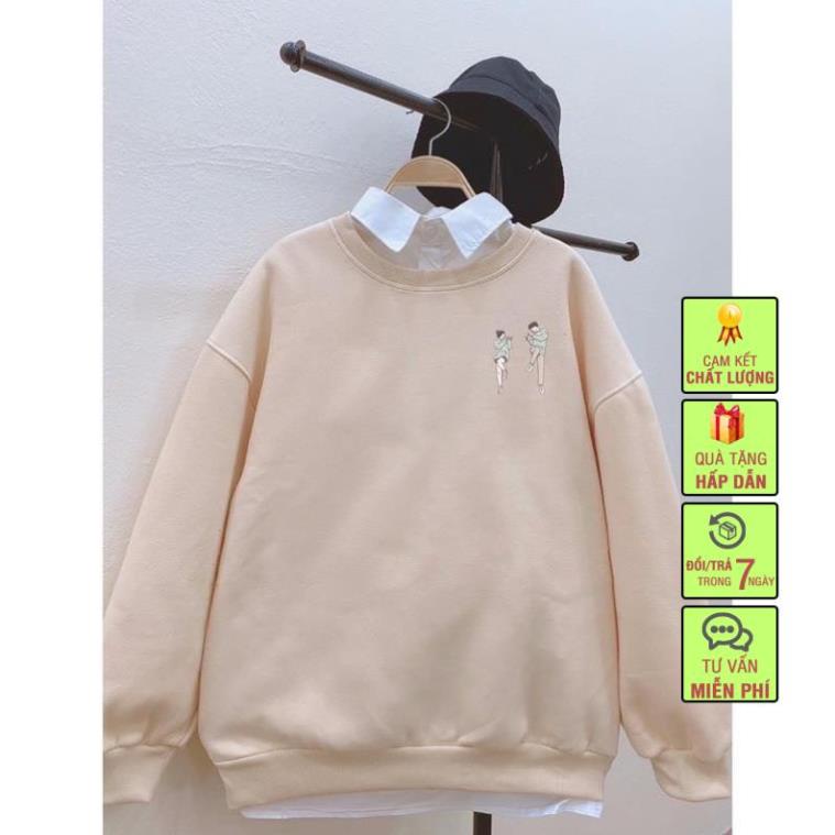 Aó Nỉ Sweater Họa Tiết Đơn giản siêu dày,siêu âm | BigBuy360 - bigbuy360.vn