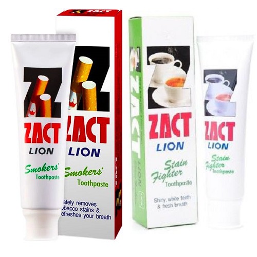Kem Đánh Răng cho người uống cà phê, Trà, Hút Th.u.ố.c Zact - Thái Lan