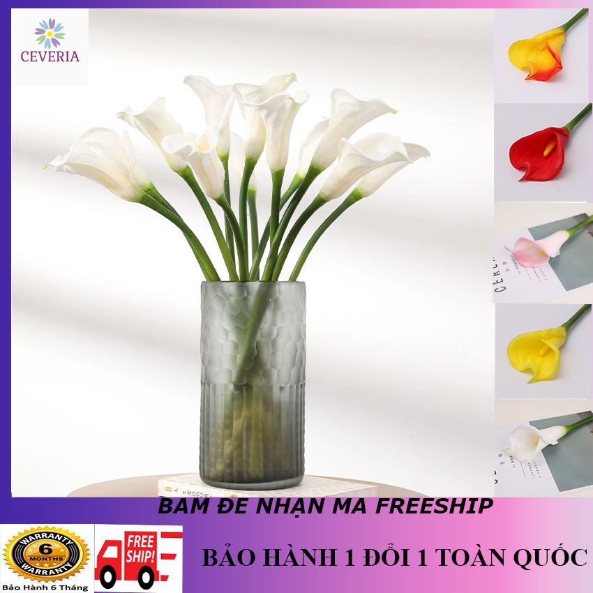Cành hoa rum giả nhập khẩu bằng xốp cao su, cành dài 65cm màu sắc tươi sáng, sang trọng- CEVERIA-hoa giả, hoa lụa