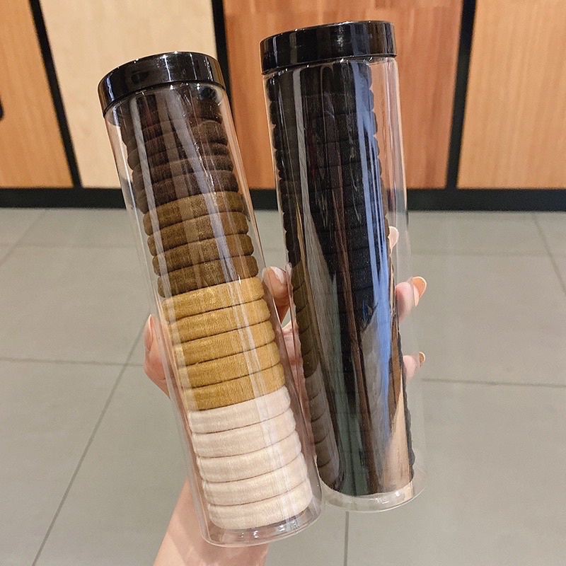 Set hộp 20 cái dây chun buộc tóc nhiều màu