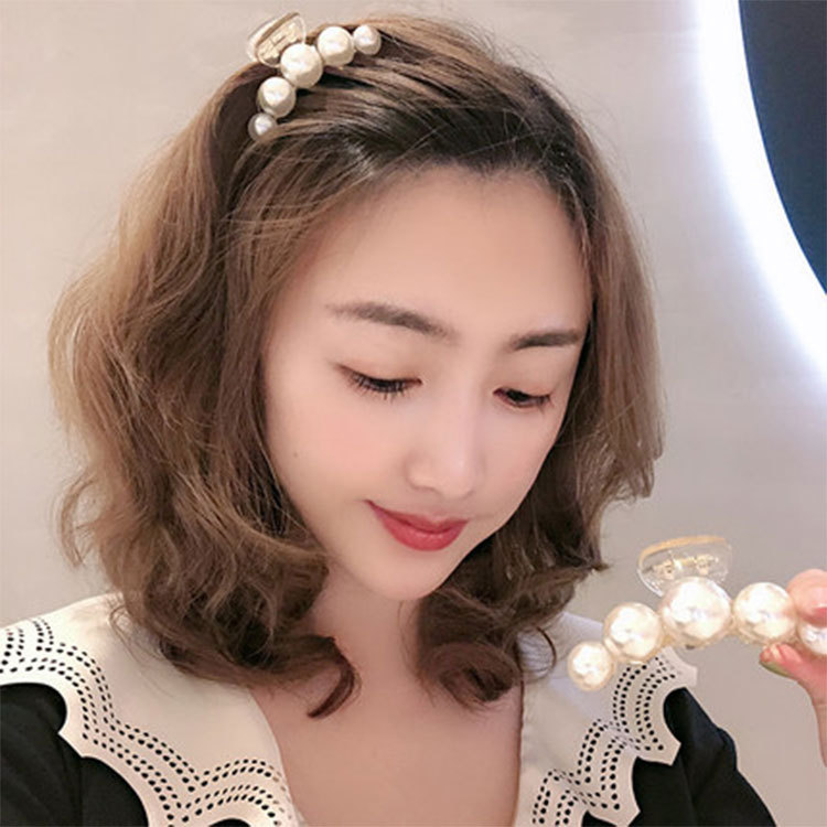 Kẹp tóc đính ngọc trai nhân tạo thanh lịch thời trang cho nữ