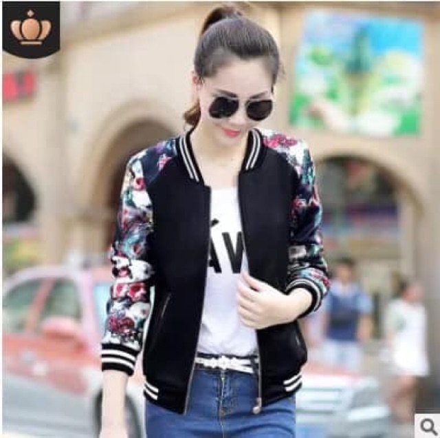 Áo Bomber nữ