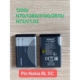 Pin Nokia BL 5C Zin BH 12thang Pin Zin được bảo hành 12thang