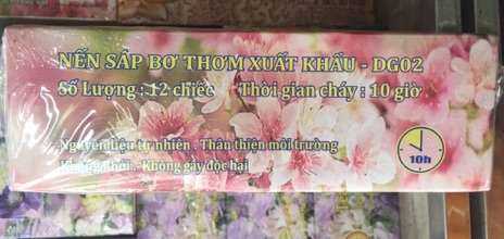 Nến Sáp Bơ Thơm cháy 10 tiếng