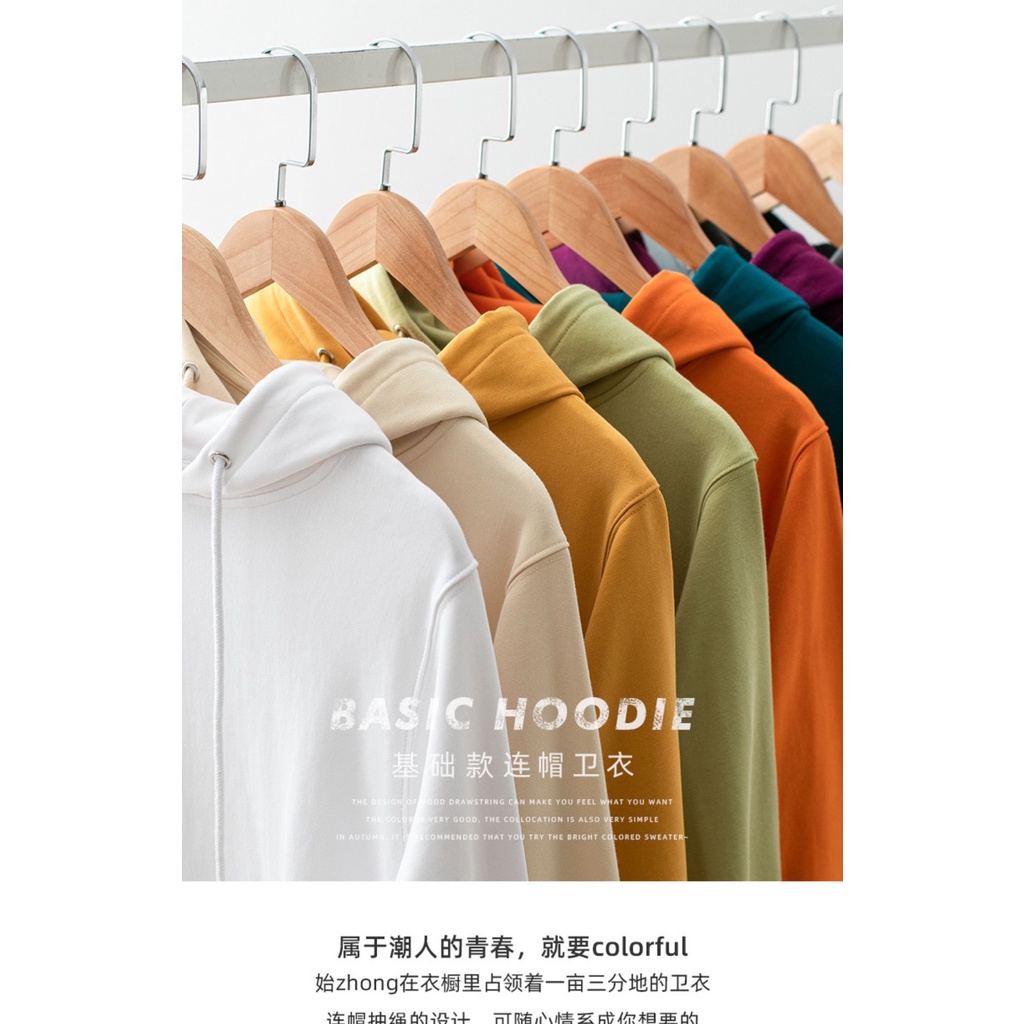 Áo Nỉ HOODIE 8 MÀU Tay Dài Dáng Rộng Màu Trờn Phong Cách Hàn Quốc 𝑪𝒂𝒎𝒔𝒕𝒐𝒓𝒆 | BigBuy360 - bigbuy360.vn