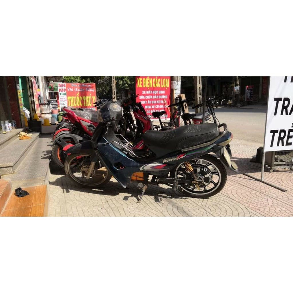 Động cơ bánh đúc lắp xe máy, thay thế hoặc lắp cùng với máy xăng, chế xe máy thành xe điện lai