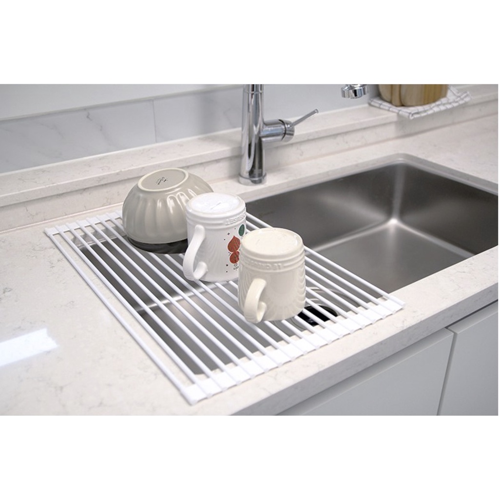 [Hàng mới về] Kệ Silicon bồn rửa tiện lợi Hàn Quốc