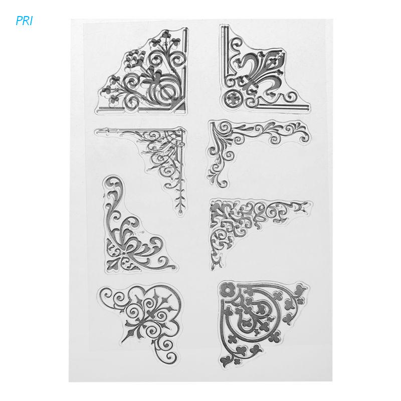 Con Dấu Silicon Trong Suốt In Nổi Họa Tiết Trang Trí Thiệp Sổ Tay / Album Ảnh / Thiệp Thủ Công Diy