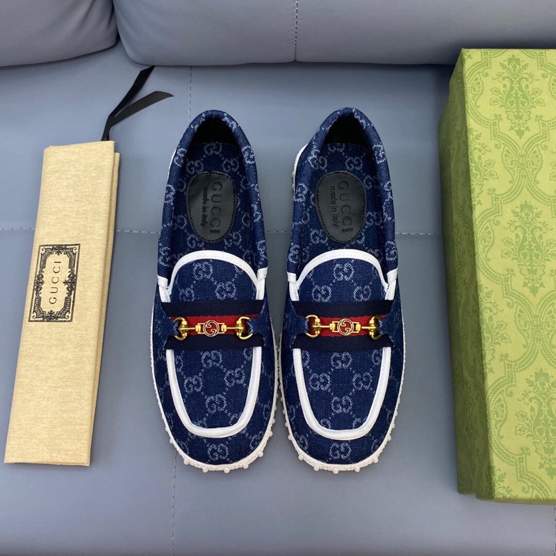 Giày lười của nam mẫu mới thương hiệu thời trang cao cấp Gucci GG/GC Multicolor