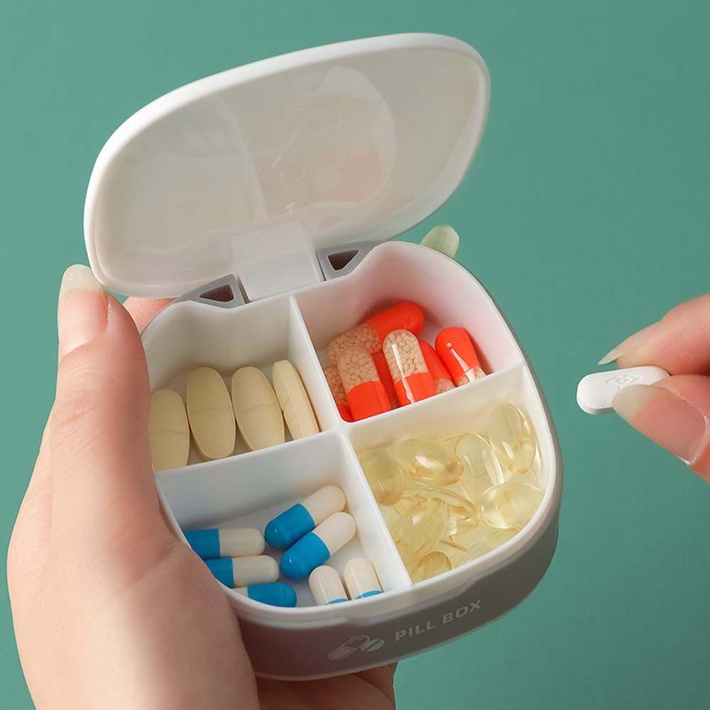 Hộp Đựng Thuốc Viên 4 Ngăn Bằng Nhựa