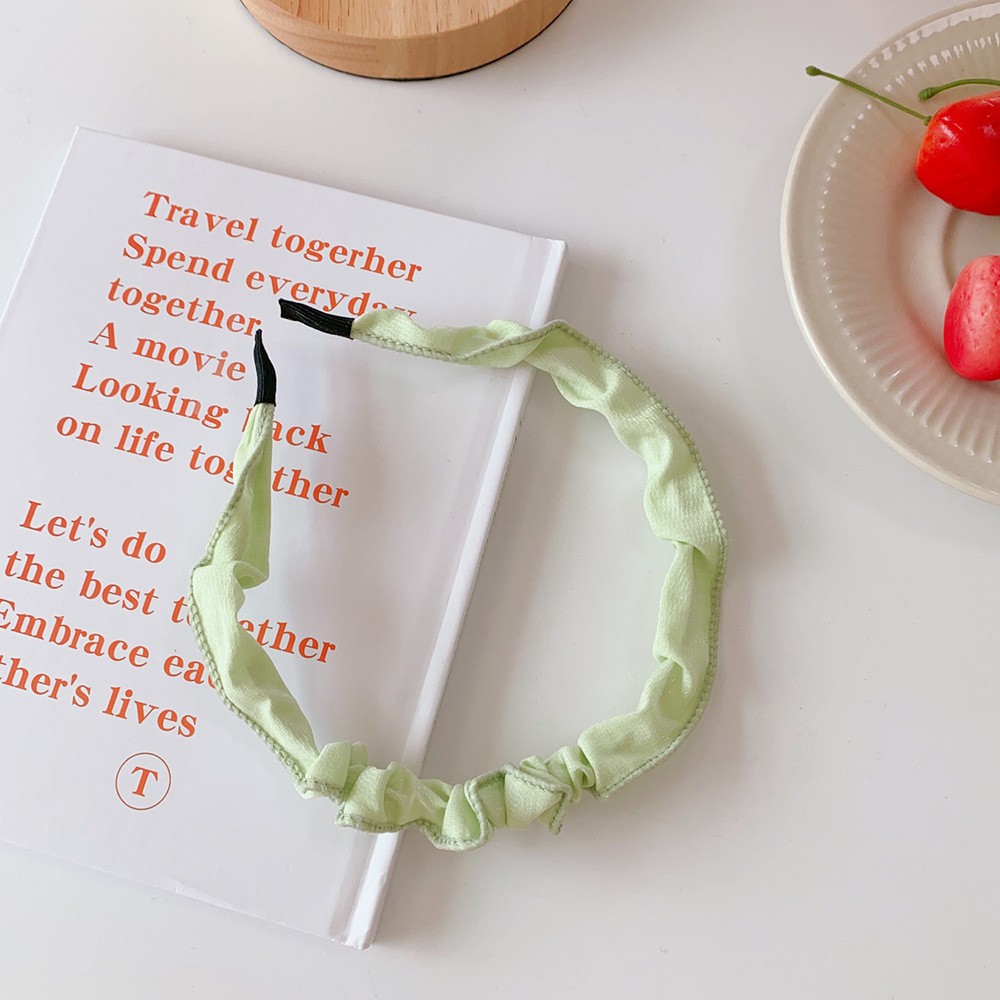 Băng đô satin màu sắc ngọt ngào đáng yêu cho nữ