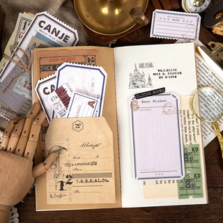 Thẻ travel note - retro bill