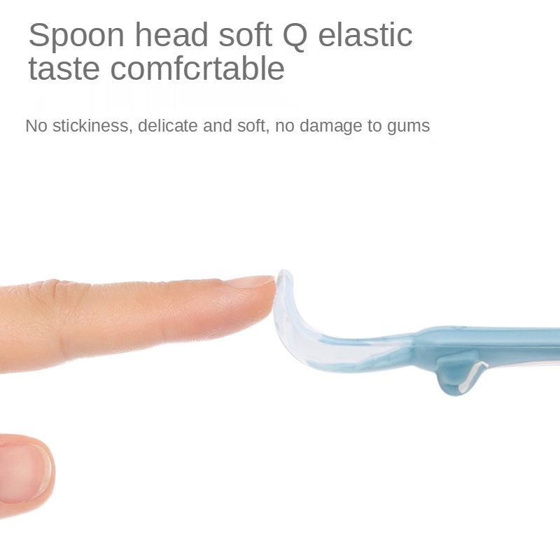 Muỗng silicone mềm dành cho em bé sơ sinh tập ăn