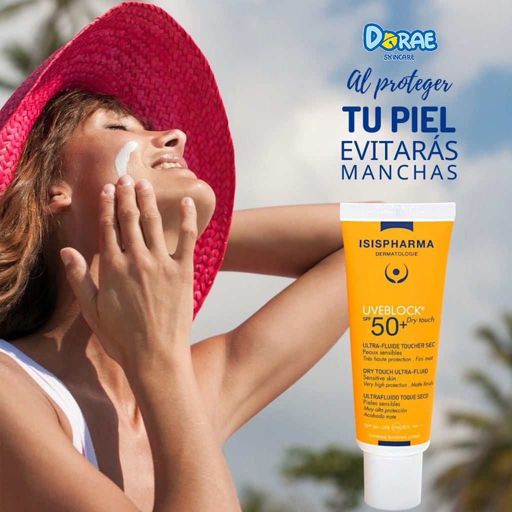 ✅ Kem chống nắng dành cho da nhờn ISIS Pharma Uveblock Spf50+ Dry Touch