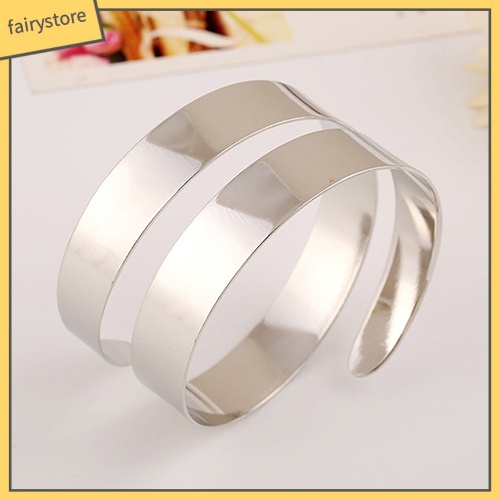 Vòng đeo cánh tay xoắn ốc đơn giản phong cách punk cho nữ