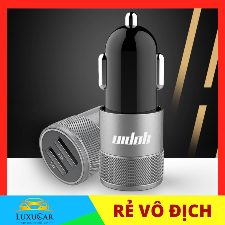 Tẩu sạc ô tô YOPIN 2 cổng USB sạc điện thoại trên ô tô- Adapter sạc, củ sạc xe hơi Yopin