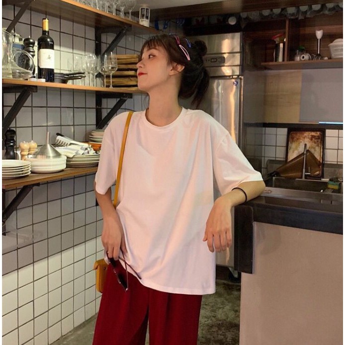Áo thun 𝐂𝐑𝐀𝐘𝐎𝐍 [𝐅𝐑𝐄𝐄𝐒𝐇𝐈𝐏] 𝐔𝐍𝐈𝐒𝐄𝐗 Basic Tee phông trơn nam nữ tay lỡ oversize form rộng 6 màu | BigBuy360 - bigbuy360.vn