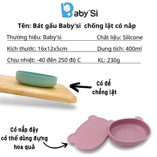 Khay ăn chống lật silicon cao cấp