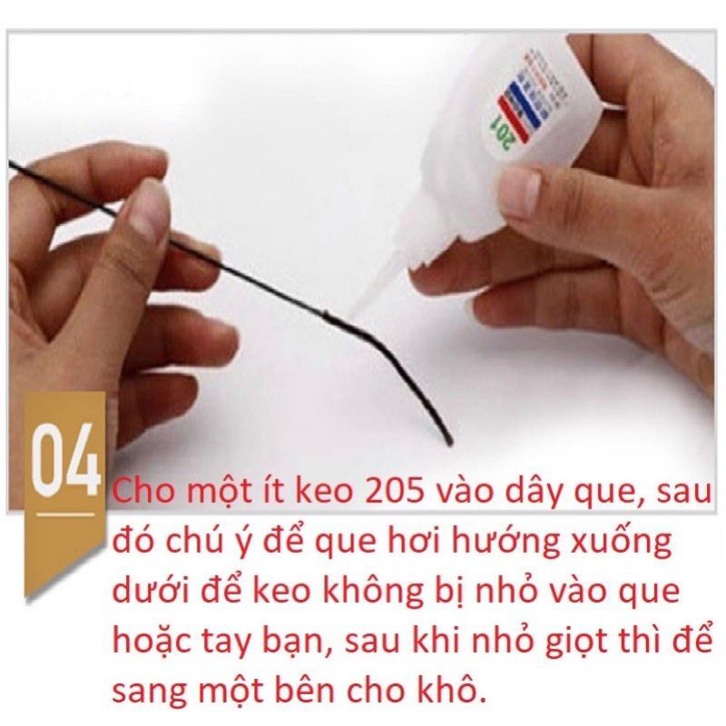 1 mét dây dù rỗng, dây dù đầu cần không lõi