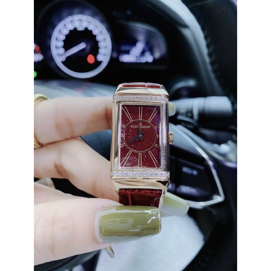 Đồng hồ nữ JAEGER LECOULTRE REVERSO ONE LEATHER RED - 33mm - Máy thụy - Bảo hành 24 tháng