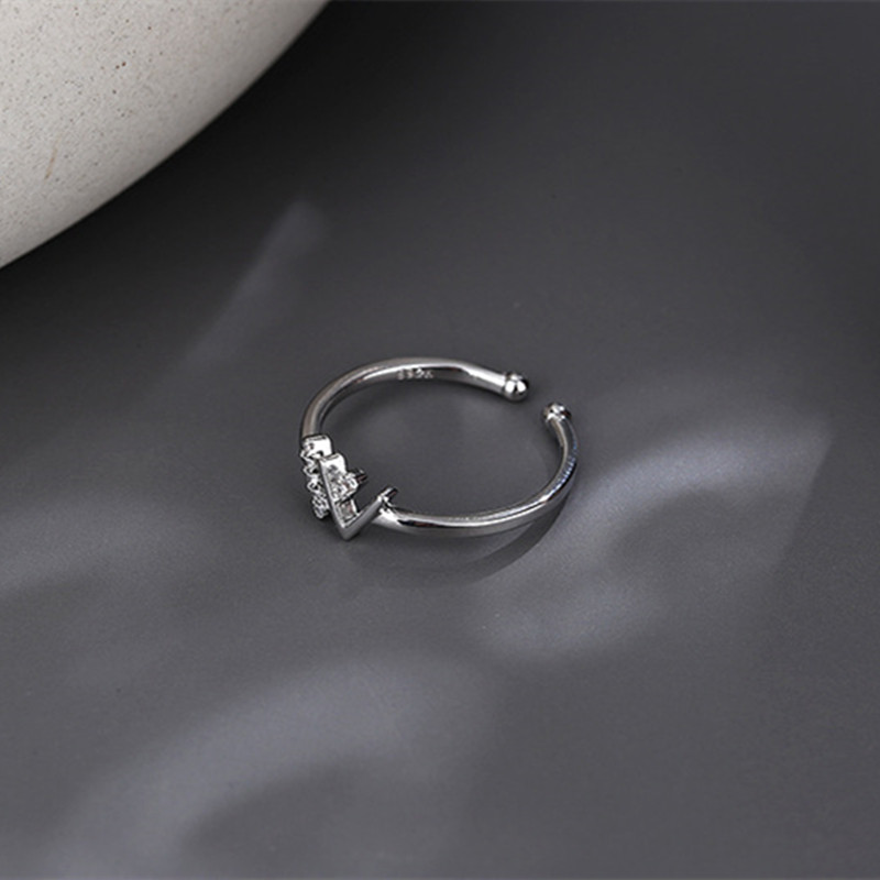 Nhẫn Đeo Tay Kim Loại Khắc Chữ W Deisgn Thời Trang Cho Nữ