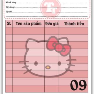 Hóa đơn 1 liên  in theo yêu cầu