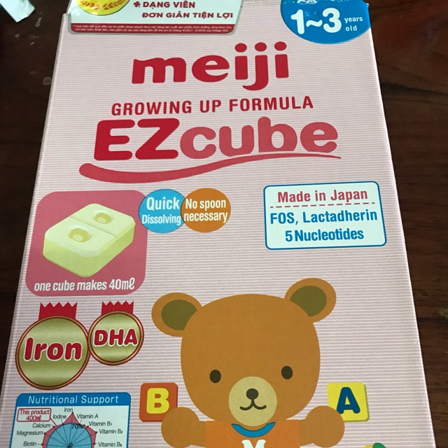 Sữa thanh Meiji 1-3