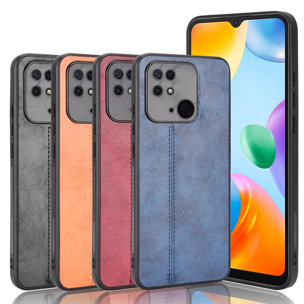 Ốp Điện Thoại Da Đơn Giản Chống Rơi Cho Xiaomi Redmi 10 10A 10C 9T 9 9A 9C 8 8A 7 7A 5G Prime