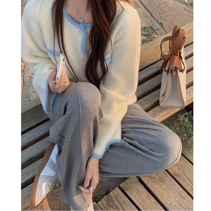 Quần thể thao ống đứng thời trang Hàn Quốc giản dị cho nữ