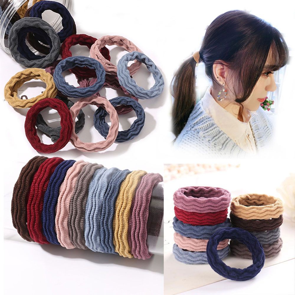 5pcs Korean Style Hair Accessories Headwear Seamless Hair Ties