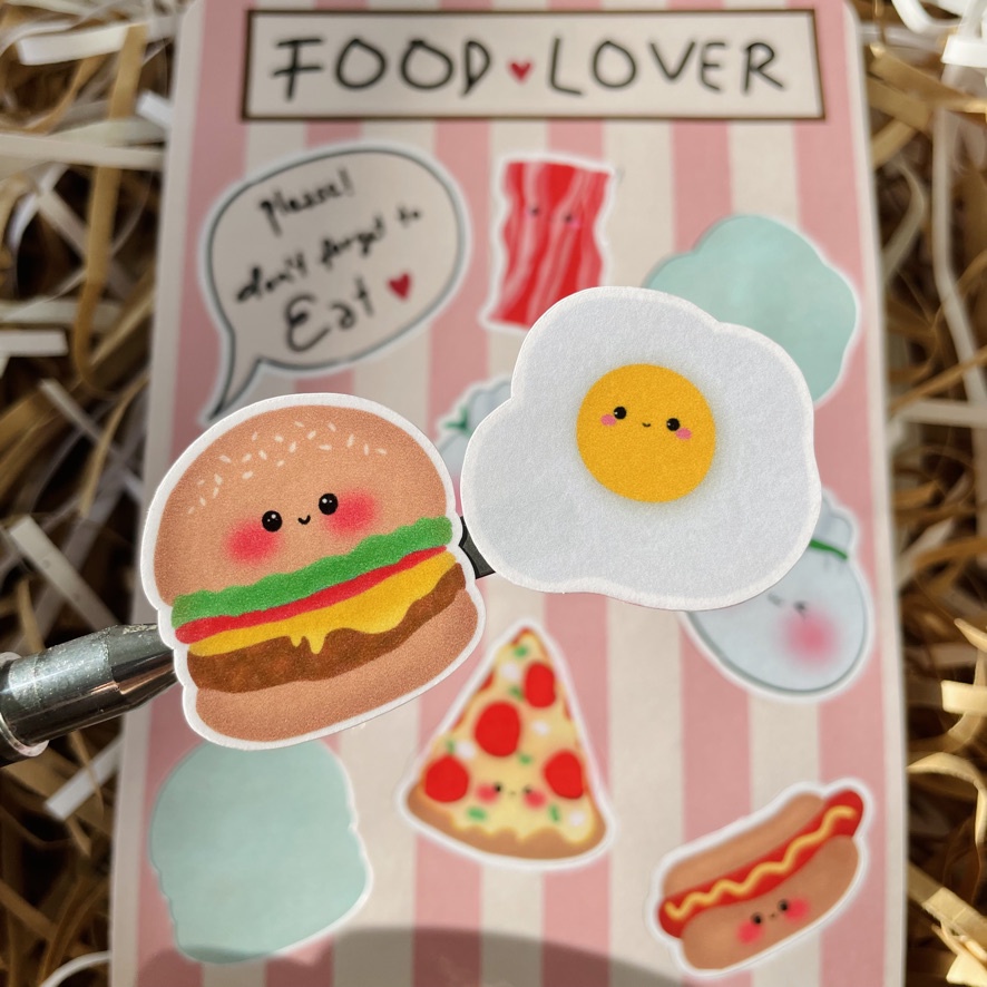 Sticker / hình dán món ăn - trang trí sổ, bullet journal, chống nước-tiemtaphoacona