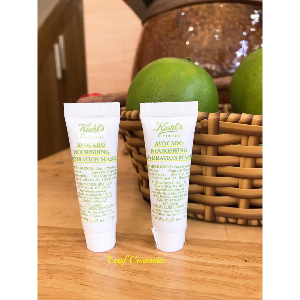 [ Mini 5g ] Mặt Nạ Bơ Cấp Nước KIEHL'S Avocado Nourishing Hydration | Mask Kiehls