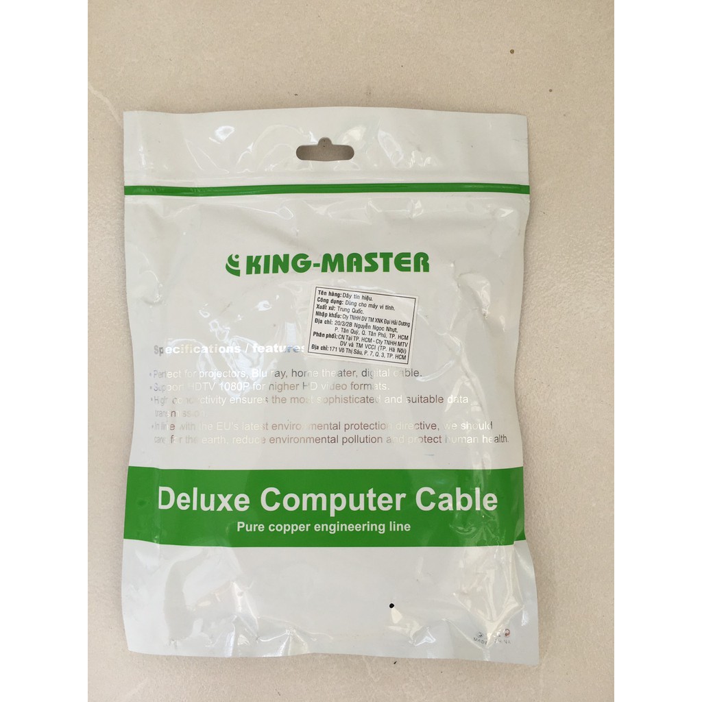 Cáp nối dài USB 3m KingMaster KM047 chuẩn 2.0 chống nhiễu - Hãng phân phối