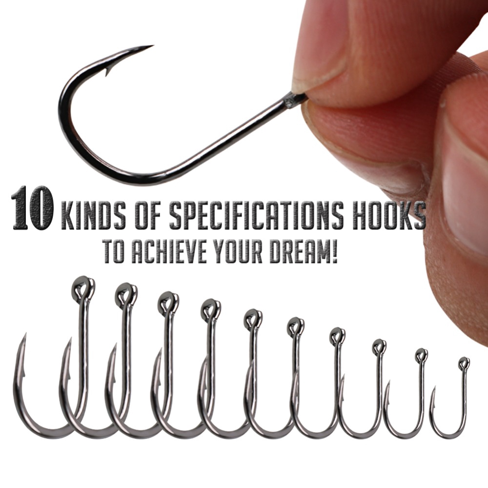 Set 500 Lưỡi Câu Có Hộp Sougayilang Có Ngạnh Bằng Thép Carbon Cao Cấp Tiện Dụng