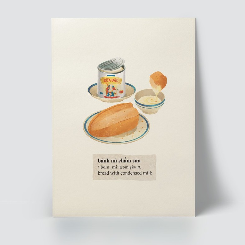 Postcard món ăn Việt Nam