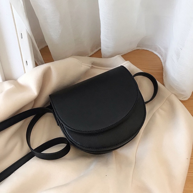 Túi Đeo Chéo Vintage Hình Bán Nguyệt Mới Da Pu Mềm Mịn - Mã T010