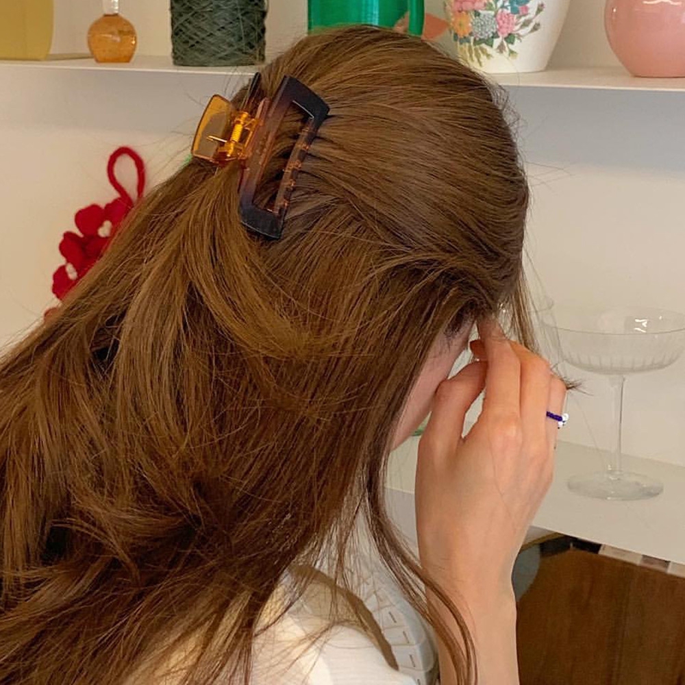 Kẹp tóc màu kẹo ngọt kiểu dáng đơn giản thời trang Hàn Quốc
