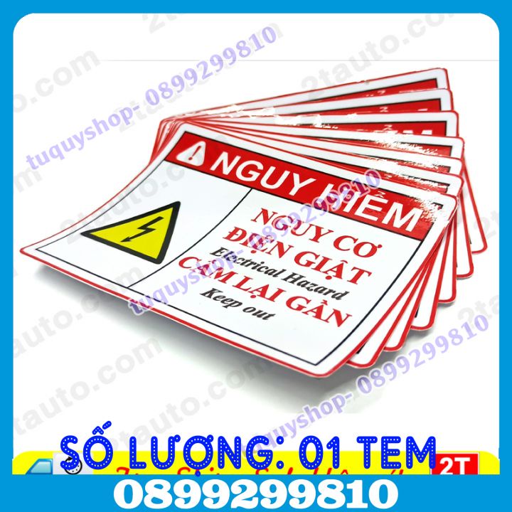 01 TEM STICKER DÁN CẢNH BÁO ĐIỆN GIẬT, LOGO CẢNH BÁO ĐIỆN NGUY HIỂM, AN TOÀN ĐIỆN TRANG TRÍ MỌI VỊ TRÍ-diengiat